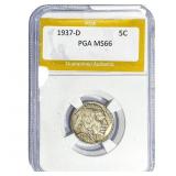 1937-D Buffalo Nickel PGA MS66