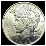 1884-O Silver Morgan Dollar & 1922 Silver Peace Do