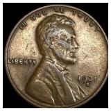 1922 Silver Peace Dollar & 1931-S Bronze Lincoln C
