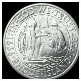 1936-D Silver Rhode Island Half Dollar GEM BU