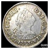 1773-JR Bolivia Charles III Silver 1/2 Reales
