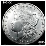 1892-CC Morgan Silver Dollar CHOICE AU