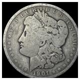 1901 Morgan Silver Dollar LIGHTLY CIRCULATED