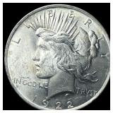 1922 Silver Peace Dollar CHOICE BU