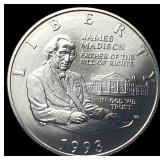 1993-W Bill of Rights Silver Half Dollar SUPERB GE