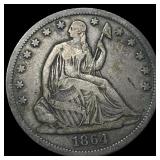 1864-S Silver Half Dollar NEARLY UNCIRCULATED