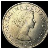 1961 Great Britian Silver 1/2 Crown