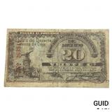 1915 Free and Sov. State of Mexico 20 Centavos