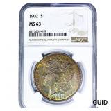 1902 Morgan Silver Dollar NGC MS63