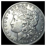 1890-CC Silver Morgan Dollar NEARLY UNCIRCULATED