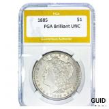 1885 Morgan Silver Dollar PGA Brilliant UNC