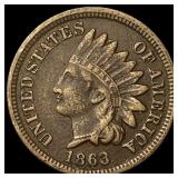 1863 Indian Head Cent NEARLY UNCIRCULATED