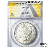 1897-S Morgan Silver Dollar ANACS AU58