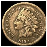 1859 Copper-Nickel Indian Head Cent NEARLY UNCIRCU