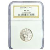 2004 1/4oz Platinum Eagle $25 NGC MS70