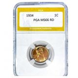 1934 Wheat Cent PGA MS66 RD