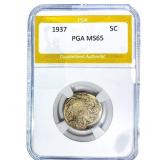 1937 Buffalo Nickel PGA MS65