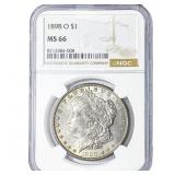 1898-O Morgan Silver Dollar NGC MS66