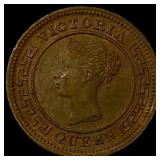 1890 Ceylon Copper 1/4 Cent