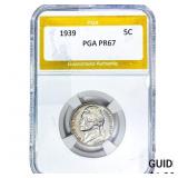 1939 Jefferson Nickel PGA PR67
