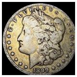 1899 Micro O Silver Morgan Dollar ABOUT UNCIRCULAT