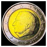 2000 Belgium Copper Nickel/Nickel Brass 2 Euro