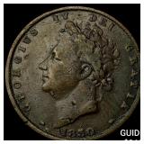 Greek Boeotia Tangra c. 400 BC Silver Obol