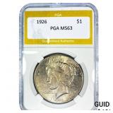 1926 Silver Peace Dollar PGA MS63