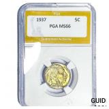 1937 Buffalo Nickel PGA MS66