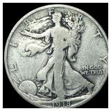 1918-S Silver Walking Liberty Half Dollar LIGHTLY