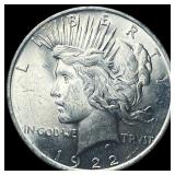 1922 Silver Peace Dollar GEM BU