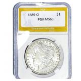 1889-O Morgan Silver Dollar PGA MS63