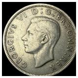 1947 Great Britain SIlver 1/2 Crown