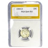 1944-D Mercury Silver Dime PGA BU