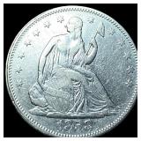 1858 Silver Seated Liberty Half Dollar  LIGHTLY C