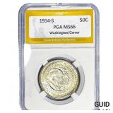 1954-S Washington Carver Half Dollar PGA MS66