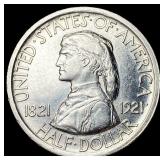 1921 Missouri Centennial Half Dollar CHOICE BU