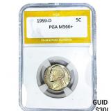 1959-D Jefferson Nickel PGA MS66+