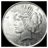 1922 Silver Peace Dollar GEM BU