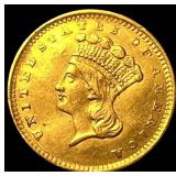1856 Gold $1 Indian Princess Head UNCIRCULATED