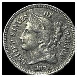 1871 Nickel Three-Cent Piece HIGH GRADE
