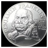 Benjamin Franklin Fire Service Medal GEM BU