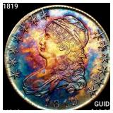 1819 Capped Bust Half Dollar UNCIRCULATED +