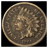 1861 Indian Head Cent NEARLY UNCIRCULATED