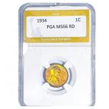 1934 Wheat Cent PGA MS66 RD