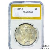 1923-S Silver Peace Dollar PGA MS64
