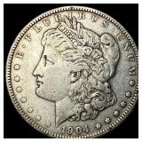 1904 Silver Morgan Dollar CLOSELY UNCIRCULATED