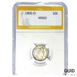 1905-O Barber Dime PGA MS63
