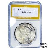 1926 Silver Peace Dollar PGA MS63