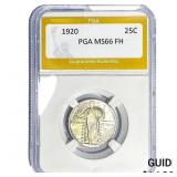 1920 Standing Liberty Quarter PGA MS66 FH